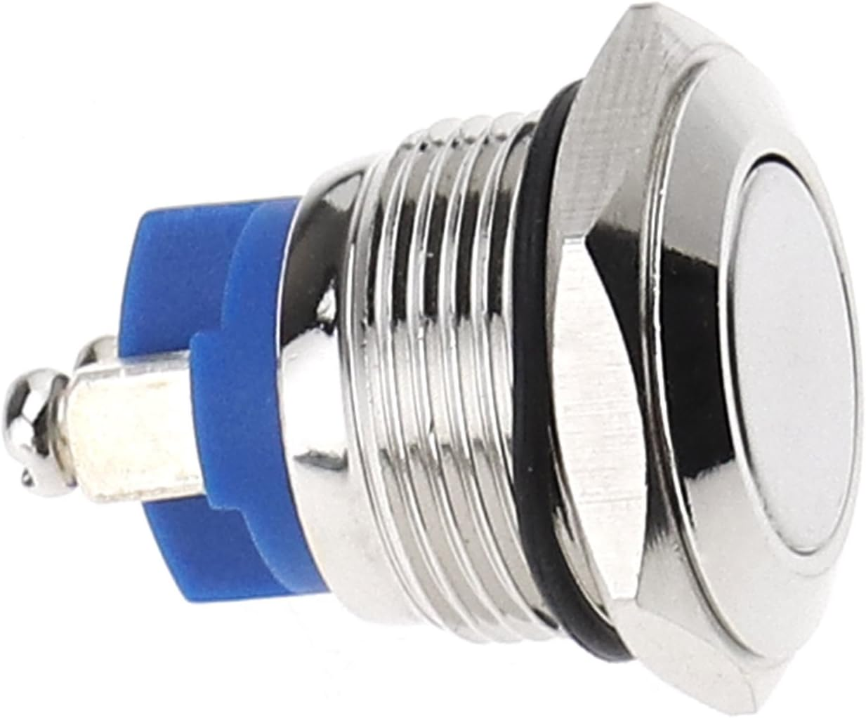 2X 16Mm Anti-Vandal Momentary Metal Stainless Steel Push Button Switch Flat Top