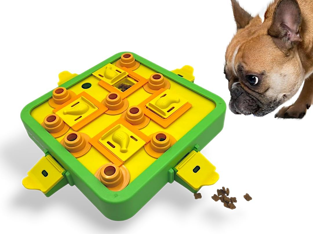 Dog Toy Puzzle - Interactive Dog Enrichment Toy with 3 Levels, Treat Dispenser and Slow Feeder Puzzle Mat Perfect for Mental Stimulation, Boredom and IQ Training image number 4