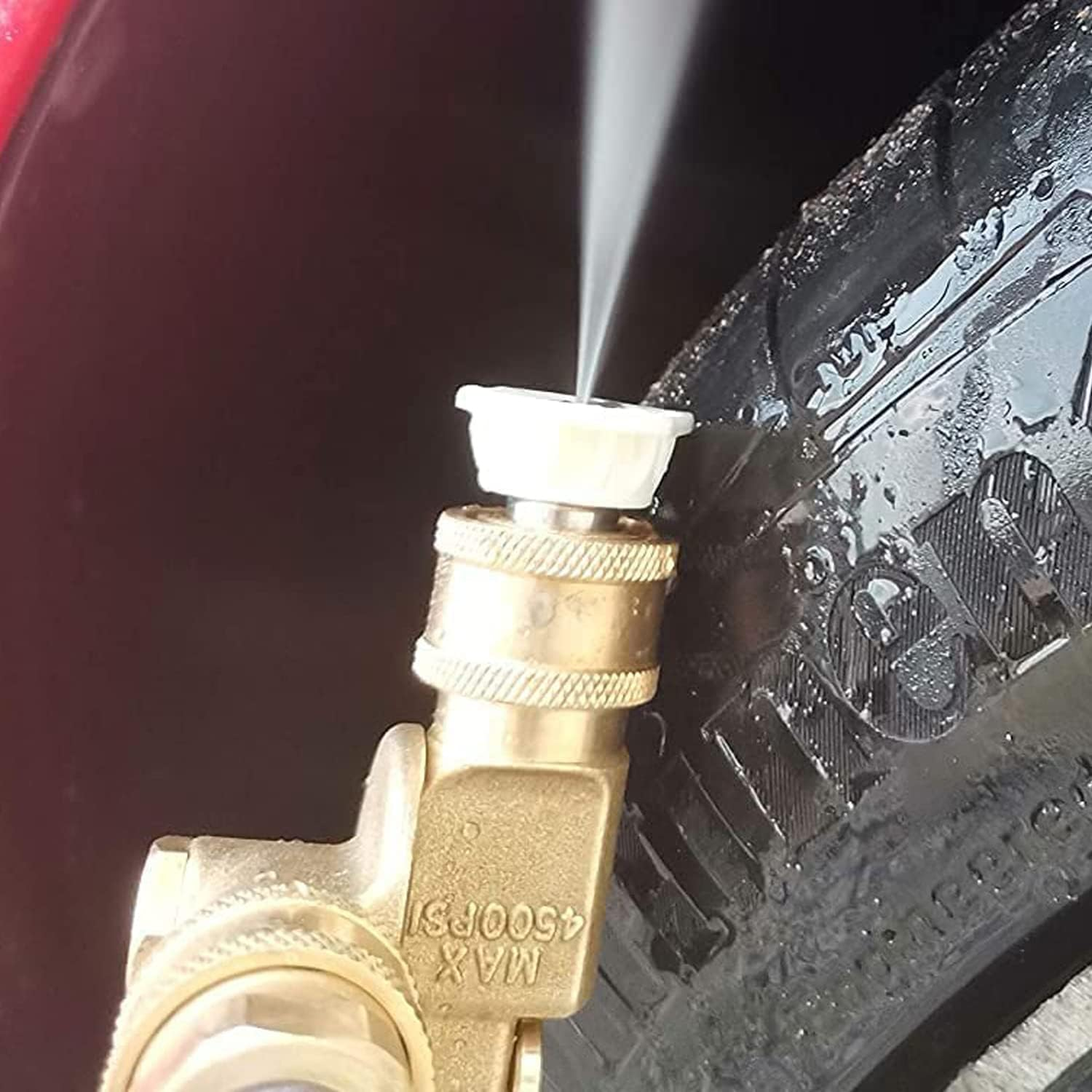 Tool Pressure Washer Accessories Kit 7 Power Washer Spray Nozzle Tips Quick Connecting Pivoting Coupler image number 3