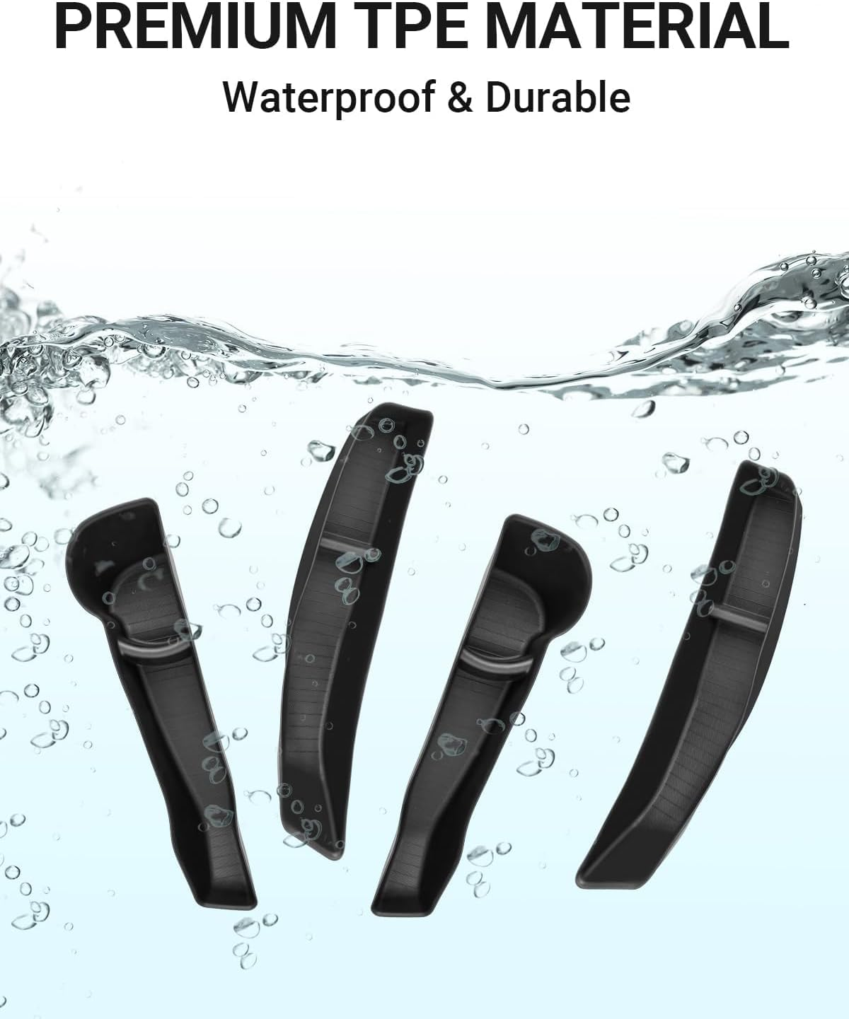 VINBY for Model 3 Highland Front Rear Door Side Storage Box(4Pcs), Upgrade Organizer, Door Handle Storage Box Protector image number 6