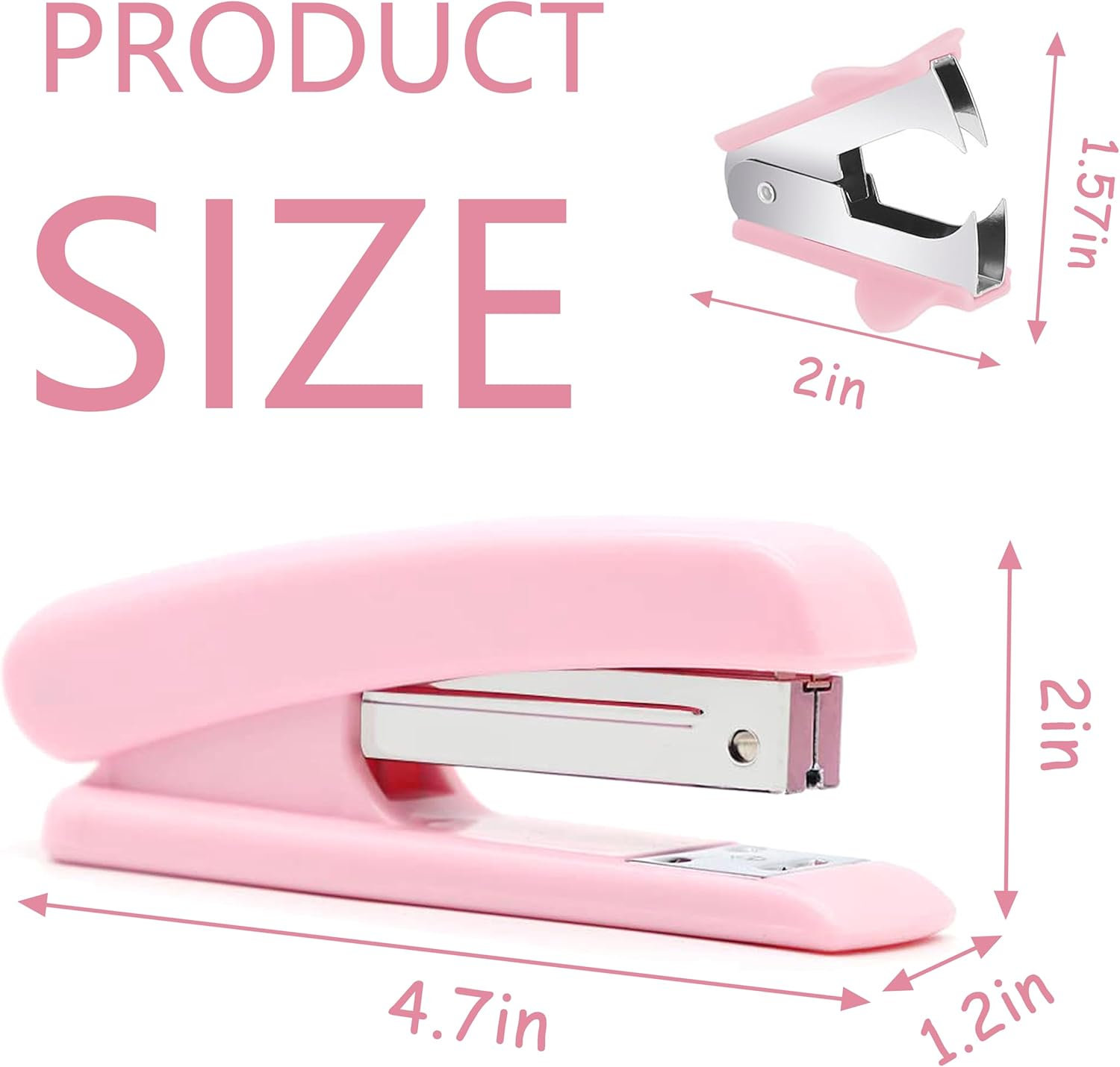 Pink Stapler, Desktop Stapler, 25 Sheet Capacity, Includes 1000 Staples and Staple Remover image number 5
