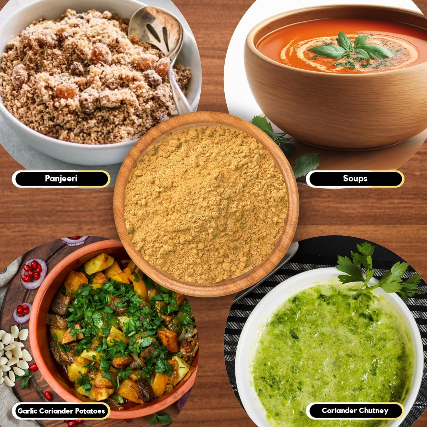 Organic Zing Coriander Powder | Coriander Powder for Curries, Pickles | Product of India - 454 G / 16 Oz image number 2