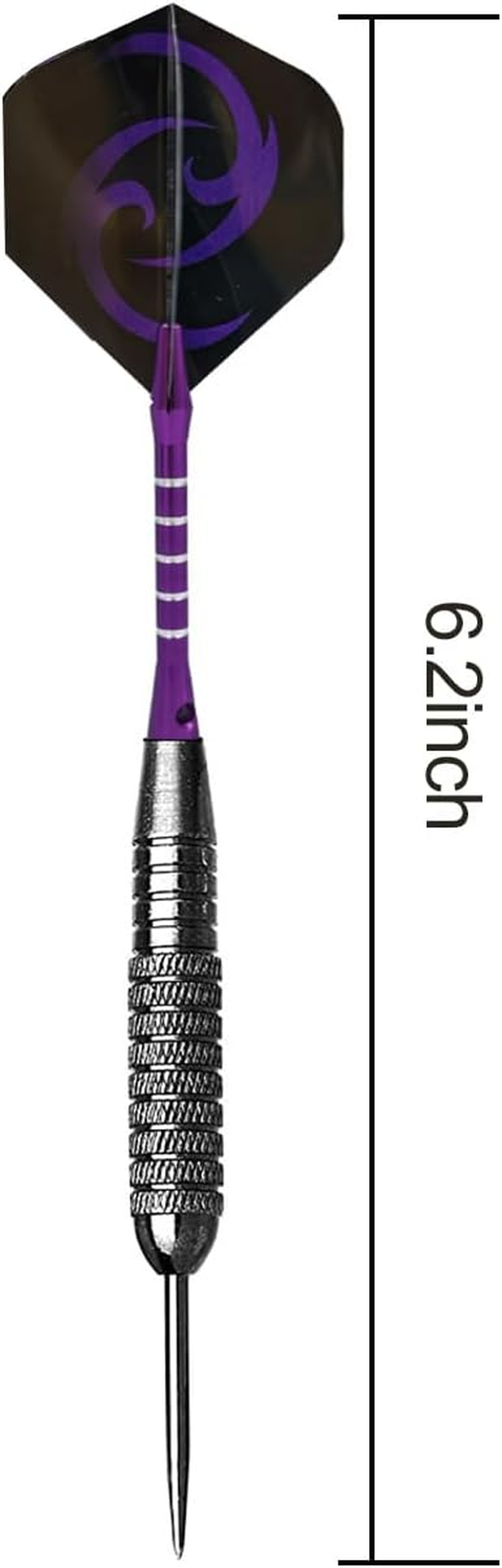 Steel Tip Darts with Aluminum Shafts Sharpener Tool Extra Flights and Protectors(22G/20G)