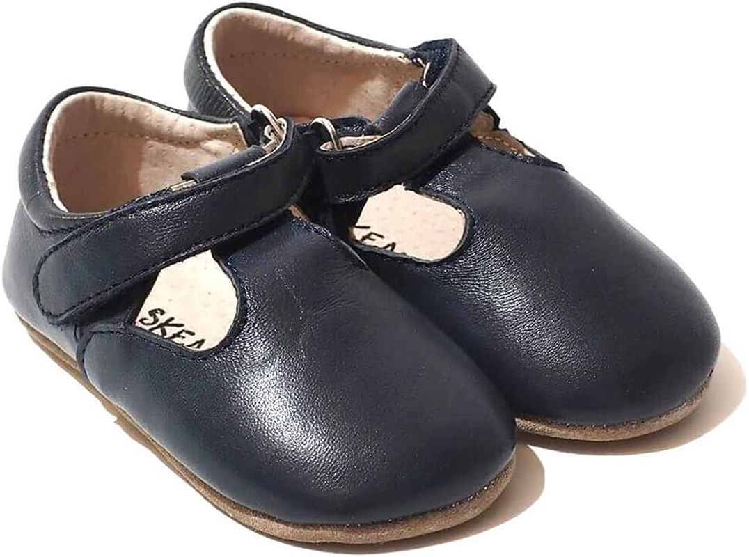 SKEANIE Pre-Walker Leather T-Bar Shoes image number 1