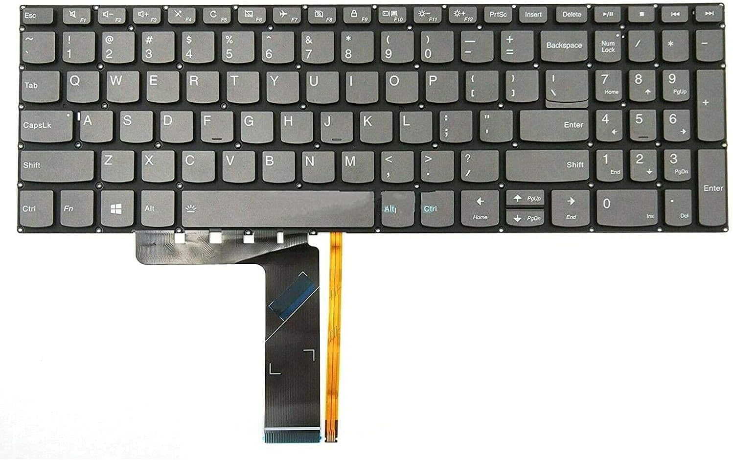 Replacement Keyboard for Lenovo Ideapad 3-15IIL05 3-15ADA05 3-15ARE05 3-15IGL05, Ideapad 330S-15Ikb 330S-15Arr & Ideapad S340-15IWL S340-15API S340-15IIL Series Laptop, US Layout