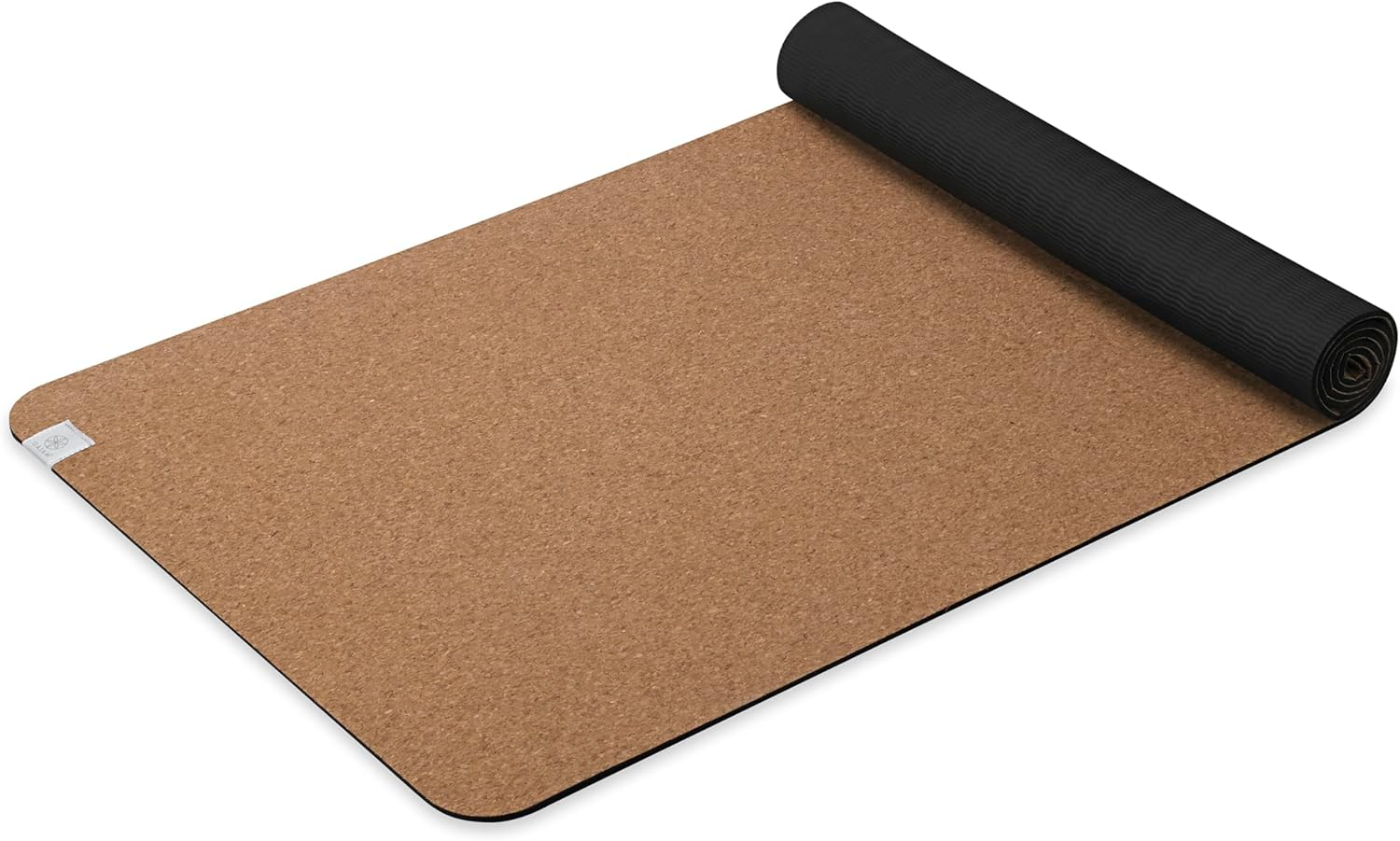 Gaiam Cork Yoga Exercise Mat | Natural Sustainable Cork Resists Sweat and Odors | Non-Slip TPE Backing Prevents Slipping| Great for Hot Yoga, Pilates, Fitness Working Out (68" X 24"X 5Mm Thick)