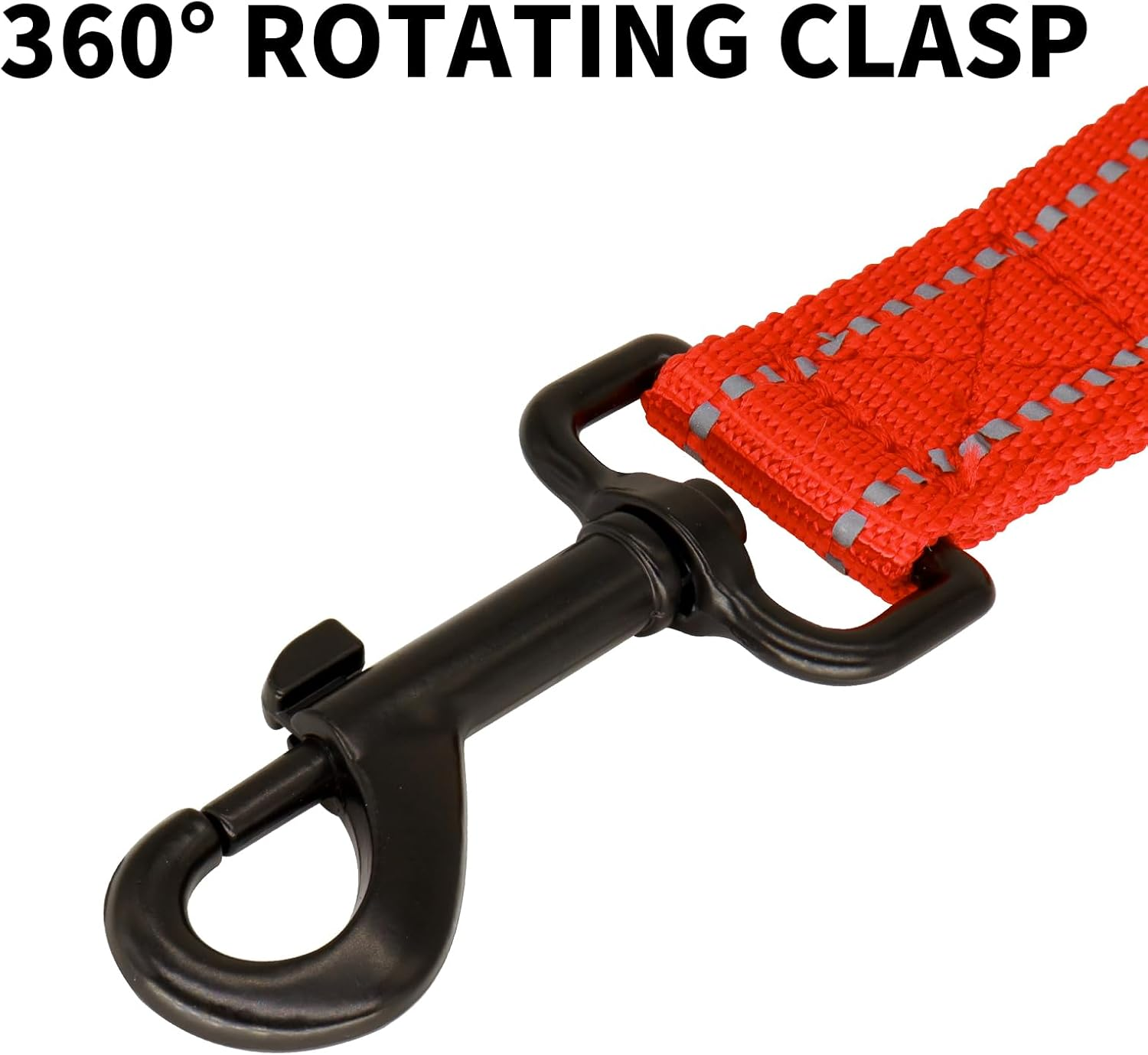 Giecoon Short Dog Leash, Reflective Traffic Leash with Padded Handle, 1 FT Nylon Training Leashes for Small Meidum Large Dogs, Orange - Blue image number 6