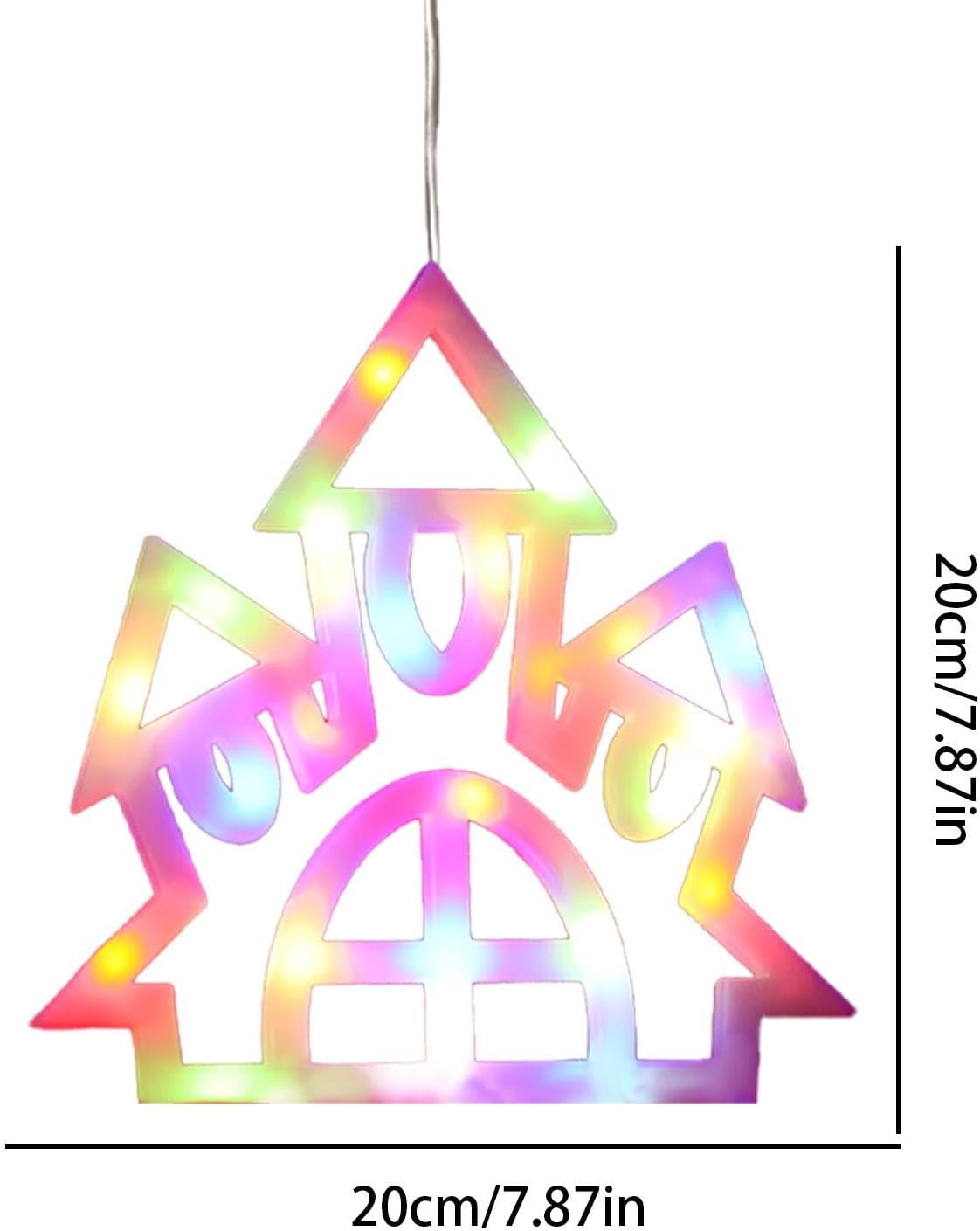 Halloween LED Window Lights - Halloween Window Silhouette Lights - Cute Halloween Decoration Light, Halloween Window Silhouette Lights, Colorful Window Light for Halloween image number 2