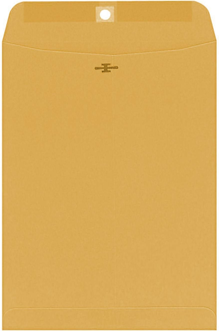 Mead Catalog Mailing Envelope, Clasp Gummed Seal, 6" X 9", Brown Kraft, 100/Box (CO955) image number 1