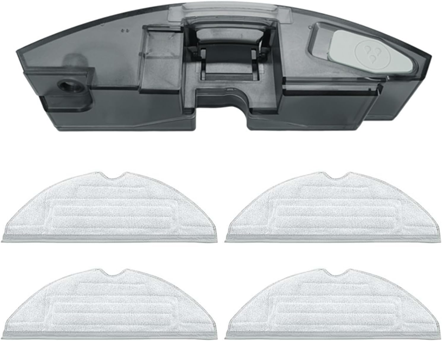 Replacement Water Tank with 4 Mopping Cloth Pads Compatible with Roborock S7 Maxv Ultra/Pro Robot Vacuum Cleaner Parts Accessories image number 1