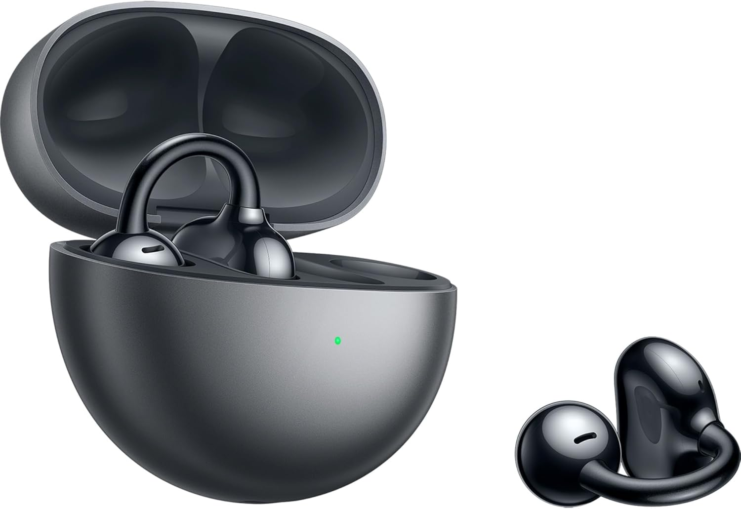 HUAWEI Freeclip Wireless Earbuds, Black, Ground-Breaking Aesthetic Design, Open-Ear Listening, Feather-Light Wearing, AI Crystal-Clear Call, Long Battery Life - AU - Freearc - Grey image number 6