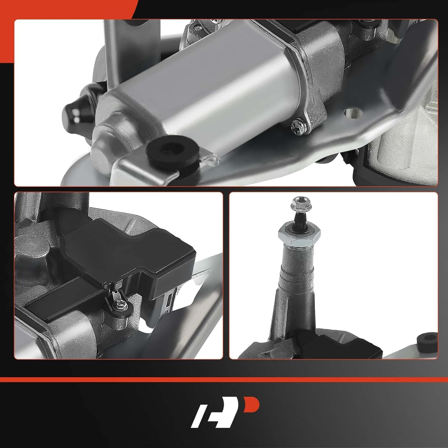 A-Premium Rear Windshield Wiper Motor Compatible with Honda CR-V CRV 2007 2008 2009 2010 2011, 2.4L, Sport Utility, 3-Pin, Replace # 76710-SWA-003, 76710SWA003