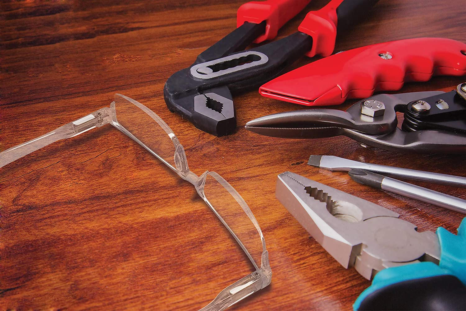 BOOST EYEWEAR 6 Pack Reading Glasses By, Clear Half Rim Frames, for Men and Women, with Comfort Spring Loaded Hinges, Clear, 6 Pairs (+2.00) image number 3