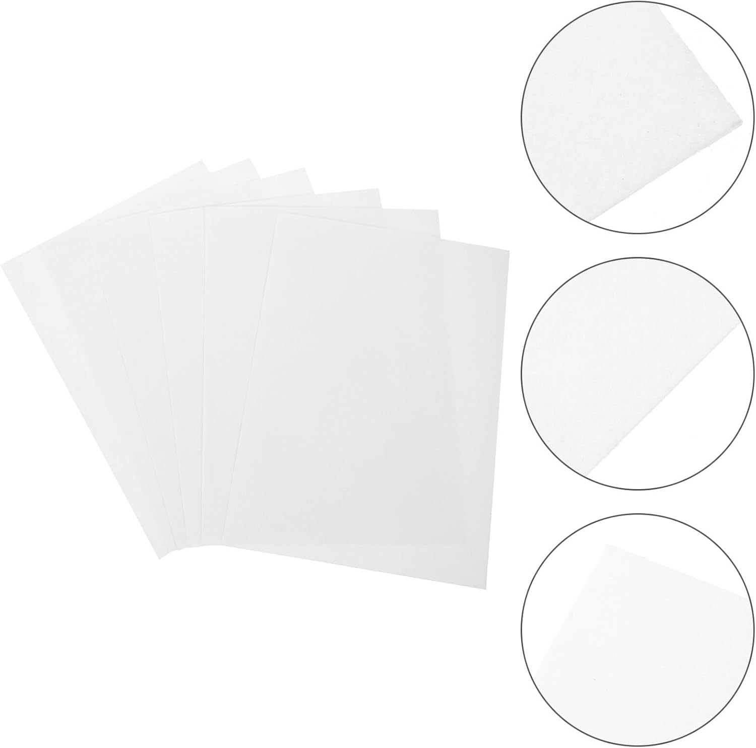 COHEALI Water Soluble Embroidery Stabilizer: 6Pcs Stick and Stitch Embroidery Paper A5 Printable Wash Away Paper Stabilizer for Print or Draw Patterns Hand Machine Embroidery image number 2