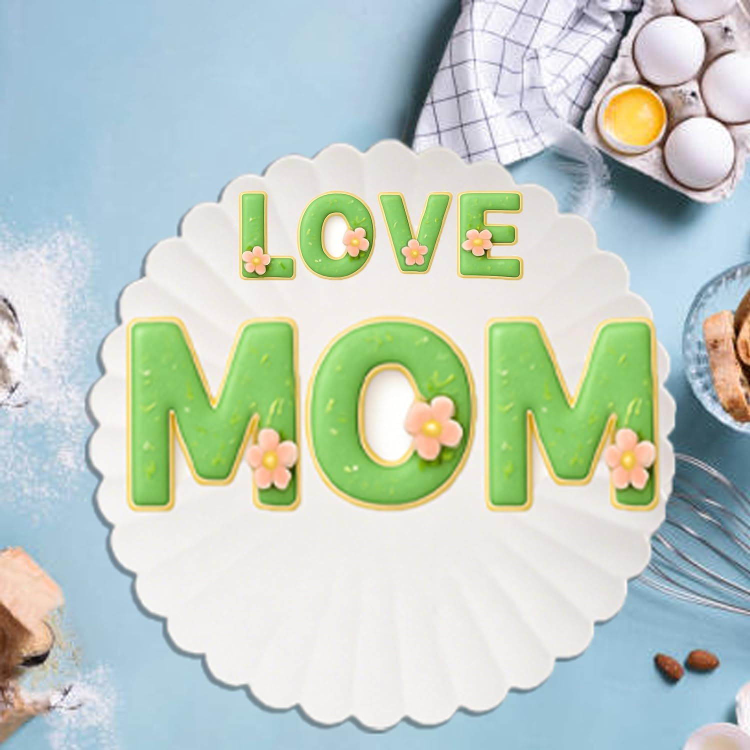 Xify&rsquo;S Alphabet & Number Cookie Cutter Set, 2.5-3 Inch Assorted Sizes, 36 Pcs Stainless Steel Fondant & Dough Molds for Party, Birthday, Christmas, Biscuit & Fruit Cutting, Includes Steel Scraper image number 4