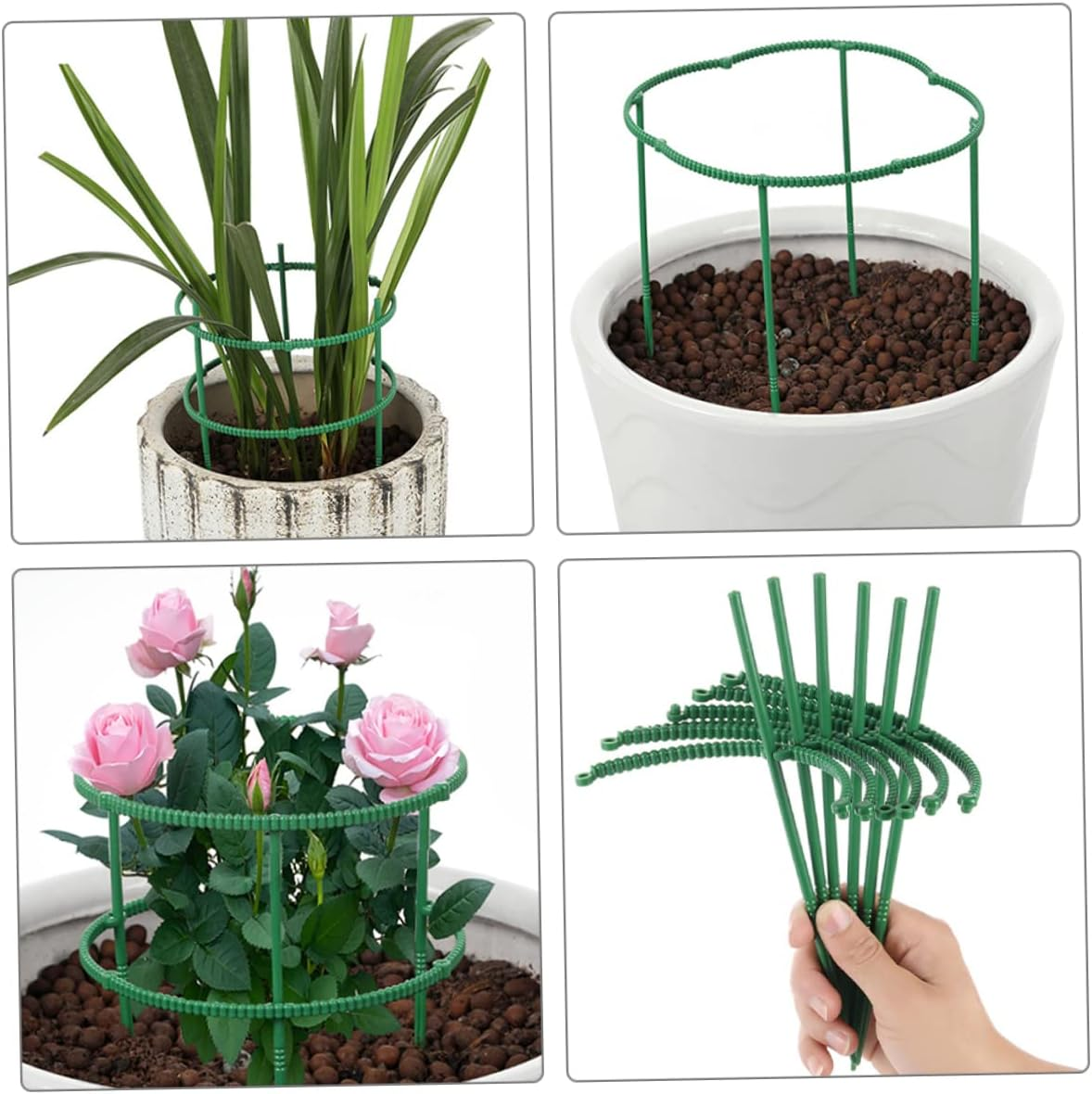 20Pcs Garden Plant Stakes Plant Support Stakes Flower Support for Climbing Sturdy Stems image number 6
