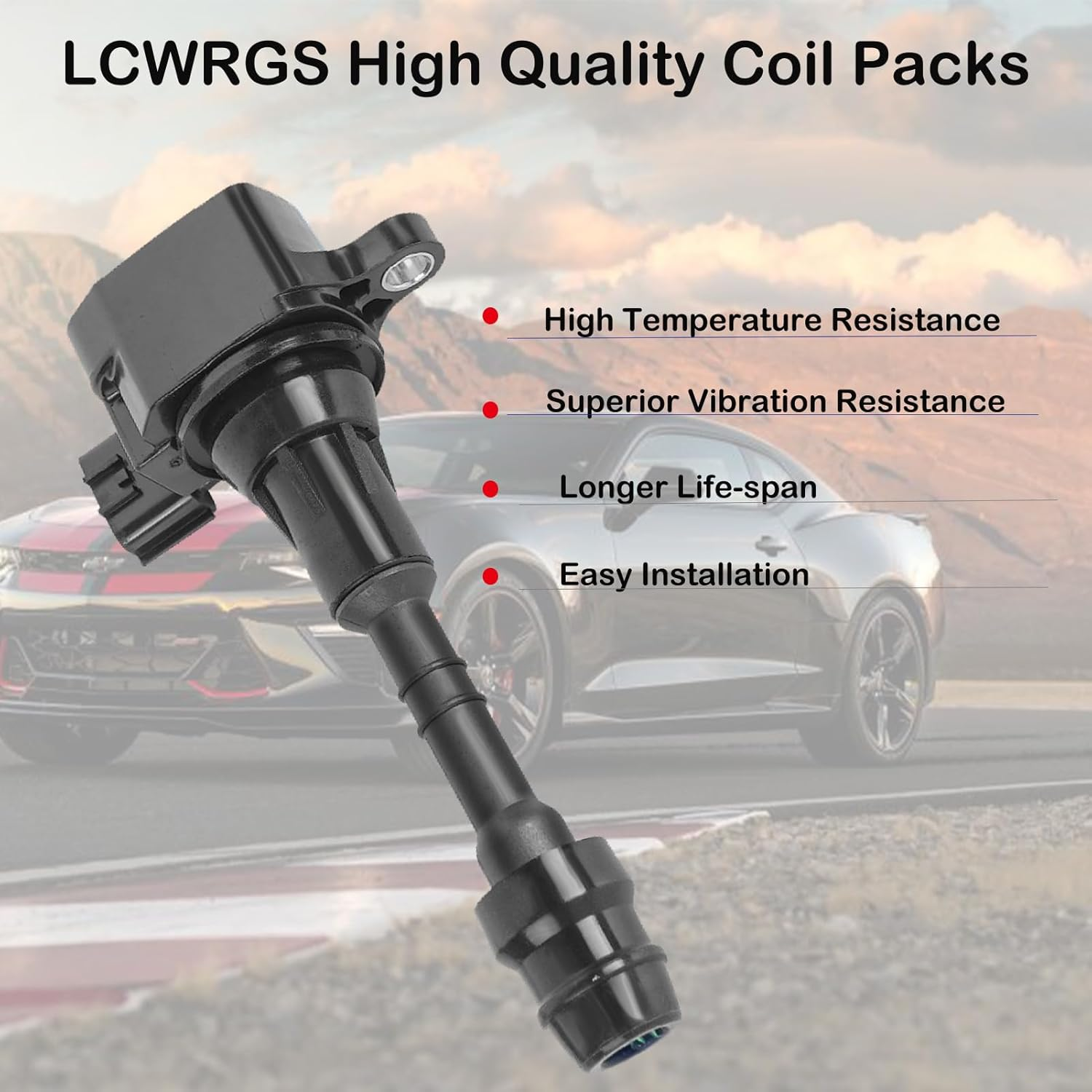 Set of 6 Ignition Coil Packs and Iridium Spark Plugs for Nissan Murano Maxima Altima Quest Xterra Pathfinder Frontier 2002 2003 2004 2005 2006 2007 2008 3.5 V6 Spark Plugs Coils Replaces# UF349 image number 2