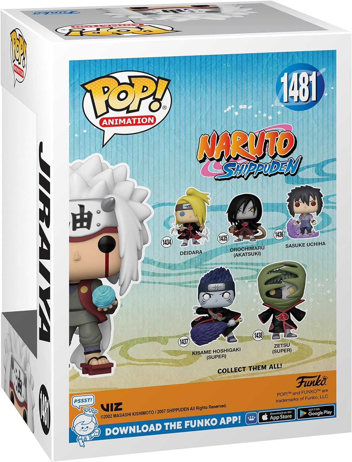 Funko Pop Animation: Naruto Shippuden - Jiraiya with Rasengan - Special Edition Multicolor Glow Exclusive #1481 - Multicolor image number 6
