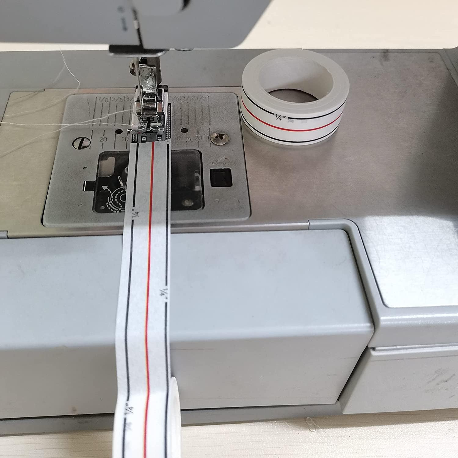 Diagonal Seam Tapes for Sewing Straight Seams - Basting Tape Instruction Tool - Seamingly Accurate Guide for Sewing Machines (6 Rolls)