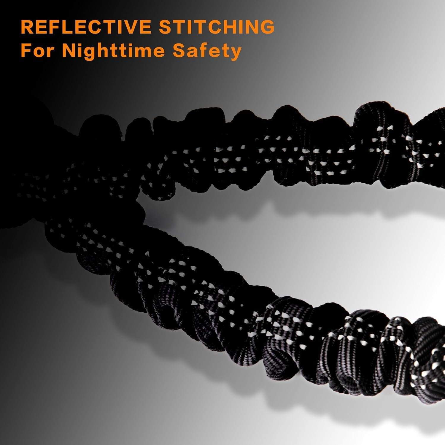 Upgraded Dual Dog Leash, Shock Absorbing Bungee Double Dog Lead, 360&deg; Swivel No-Tangle Walking Leash, Splitter for Training Different Sized Dogs image number 2