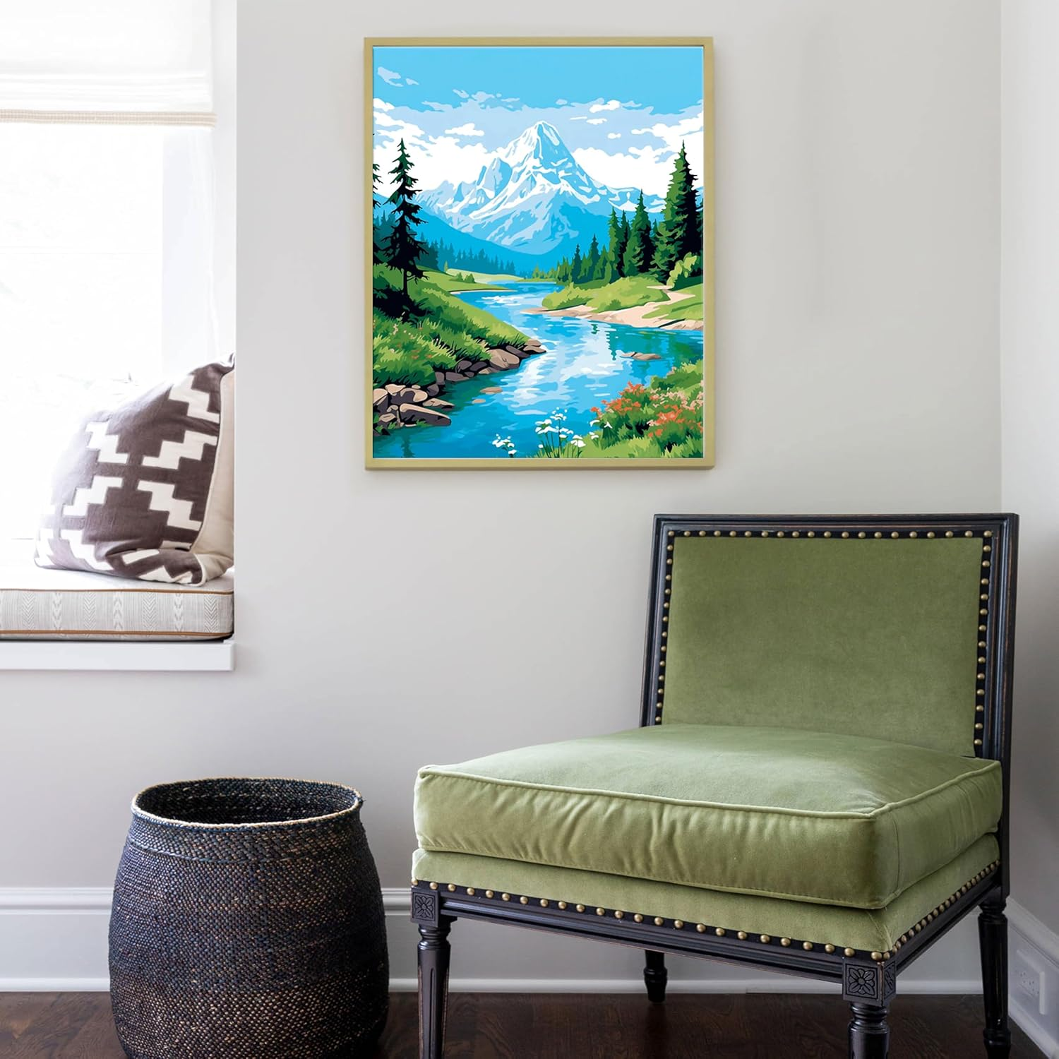 Ycydilirab Mountain Paint by Numbers for Adults - Landscape, 16X20Inch, Acrylic Canvas, Non-Foldable image number 6