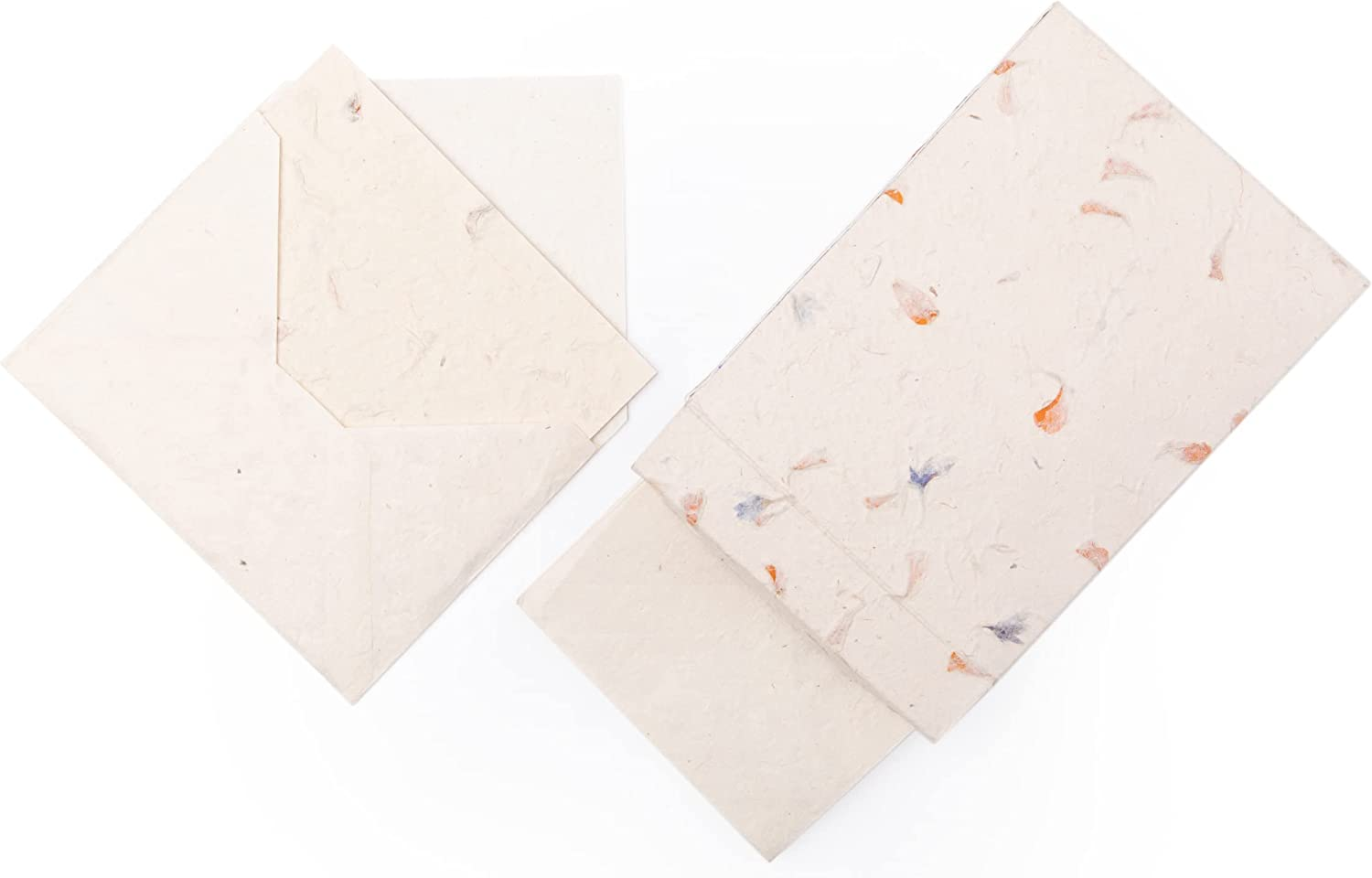 HIMALAYAN BAZAAR Lokta Paper Greeting Cards and Envelope Set - Ecofriendly Stationary Blank Note Cards | All Occasion Greeting Cards | Handmade in Nepal image number 5