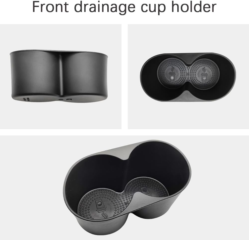 Is Suitable for BYD Dolphin Accessories 2024-2025 Center Console Storage Rack and Screen Rear Storage Bin, Front Water Cup Holder and Rear Trash Can (4 Pieces in Total for AU RHD) image number 3