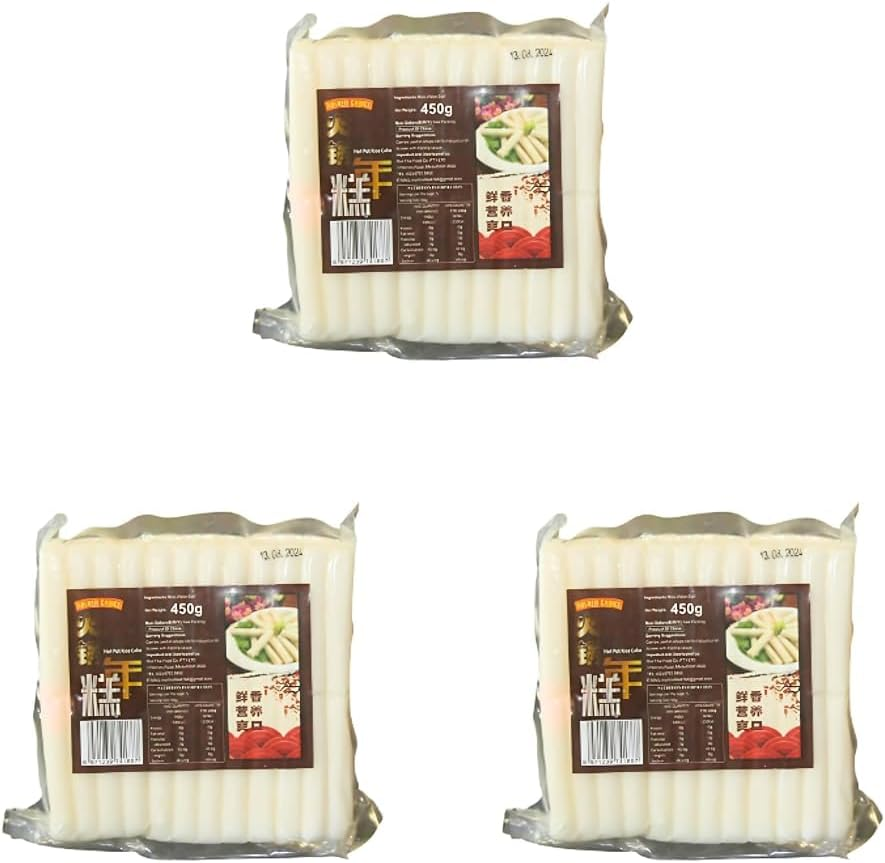 Golden Choice Hot Pot Rice Cake | Traditional Korean Food for Asian Hotpot, Stir-Fries, and Soups | Authentic Asian & Snacks | 450G