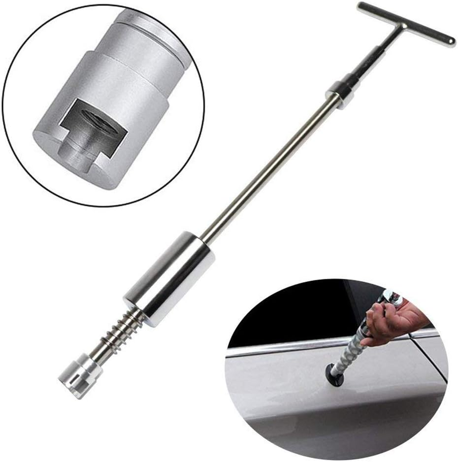 Car Paintless Hammer Repair Dent Puller 2 in 1 Sliding Hammer Dent Repair Tools with Glue Gun Glue Sticks Bridge Puller Tabs (Kit E) image number 3