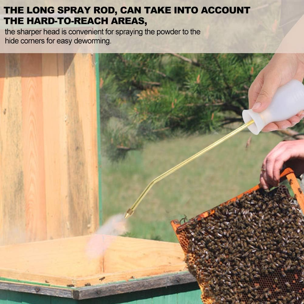 2Pcs Powder Duster, Large Diatomaceous Earth Bulb Duster Applicator, Garden Puffer Duster for Multi Purpose Indoor and Outdoor Use for the Honey Industry image number 5