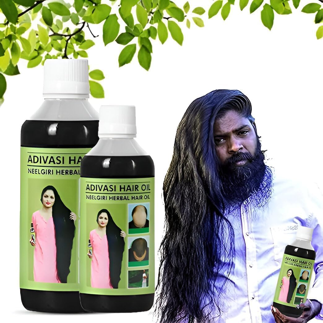 Adivasi Hair Oil Shampoo Combo Kit for Strength Hair & Growth of Hair (2 Item Combo) (Pack of 2) image number 1