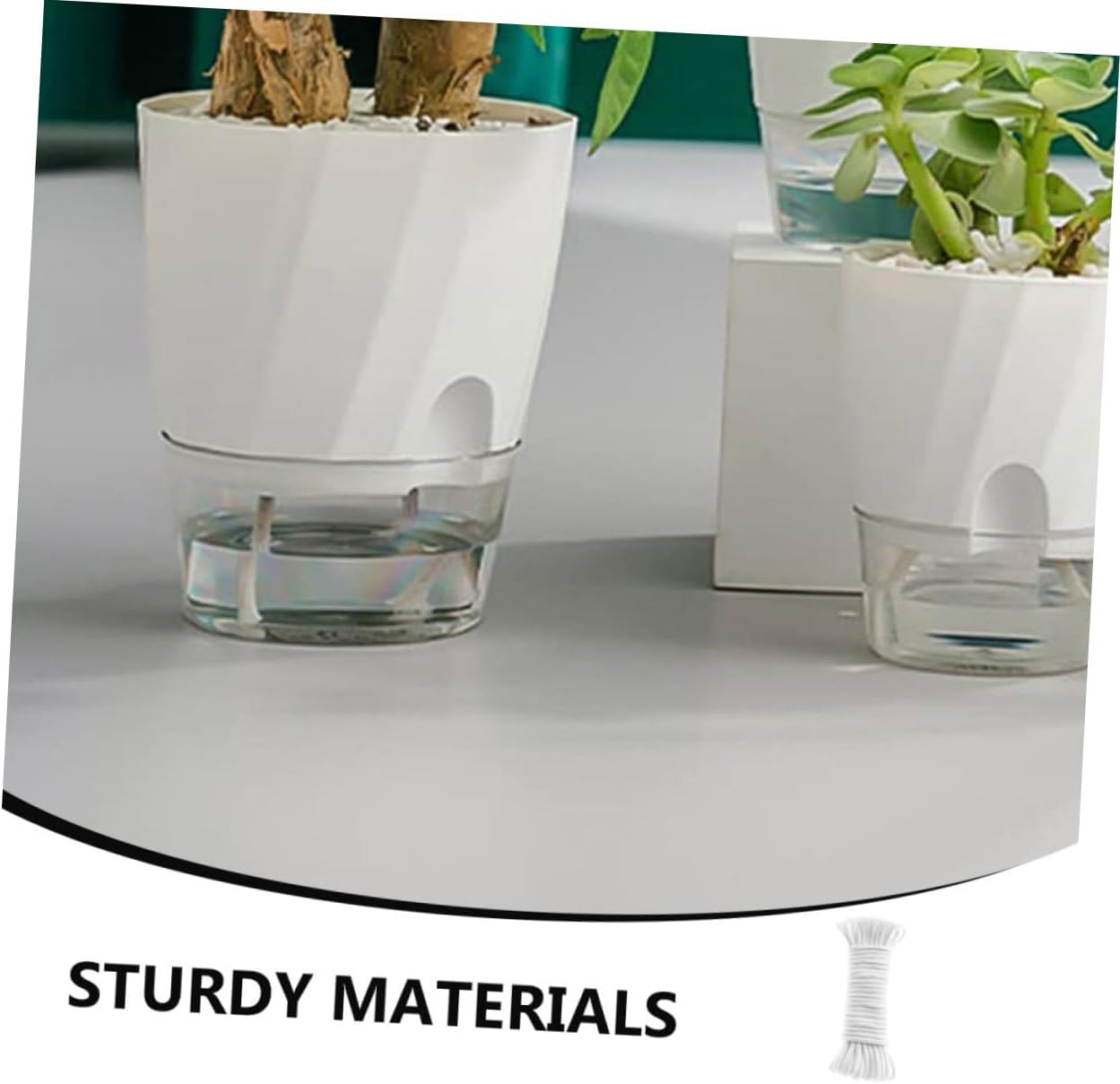 Yardenfun Gardening Cotton Rope Accessories Absorbent Rope for Potted Plants Self Watering Pot Cord Cotton Hydroponic for Indoor Plant Hydroponics Supplies image number 5