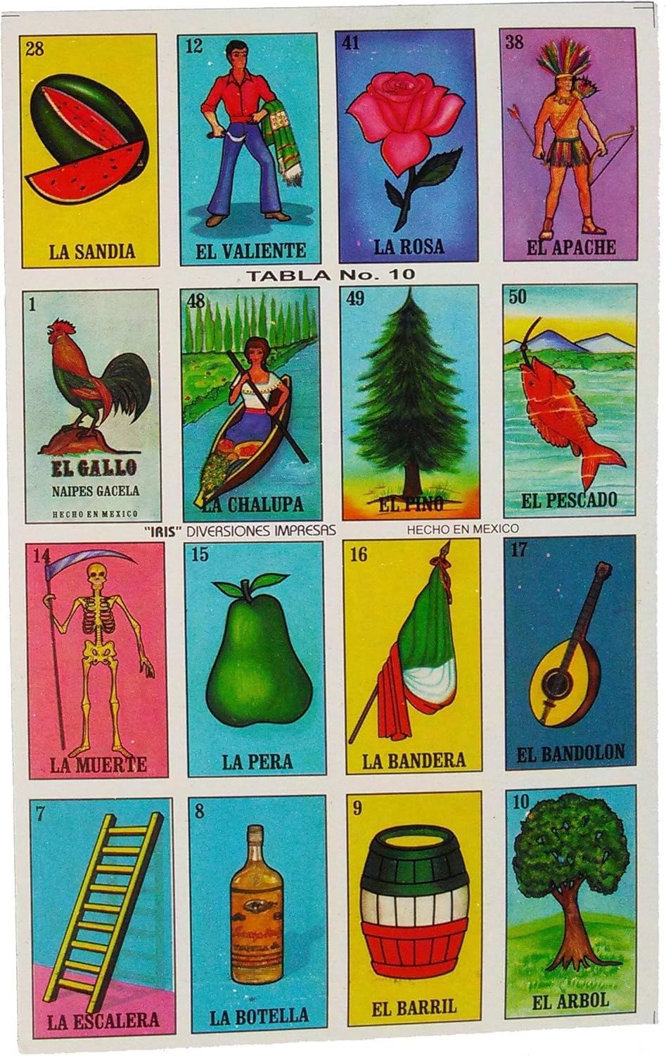 Loteria Mexicana Family Set of 20 Boards and Cards image number 1