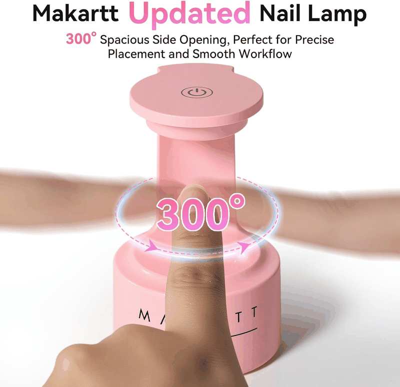 Makartt Mini UV LED Light for Nails - Innovative Lamp with Open Space for Easy Tips Extension, Art Flash Cure, Portable Dryer Travel Manicure Tool DIY at Home image number 3