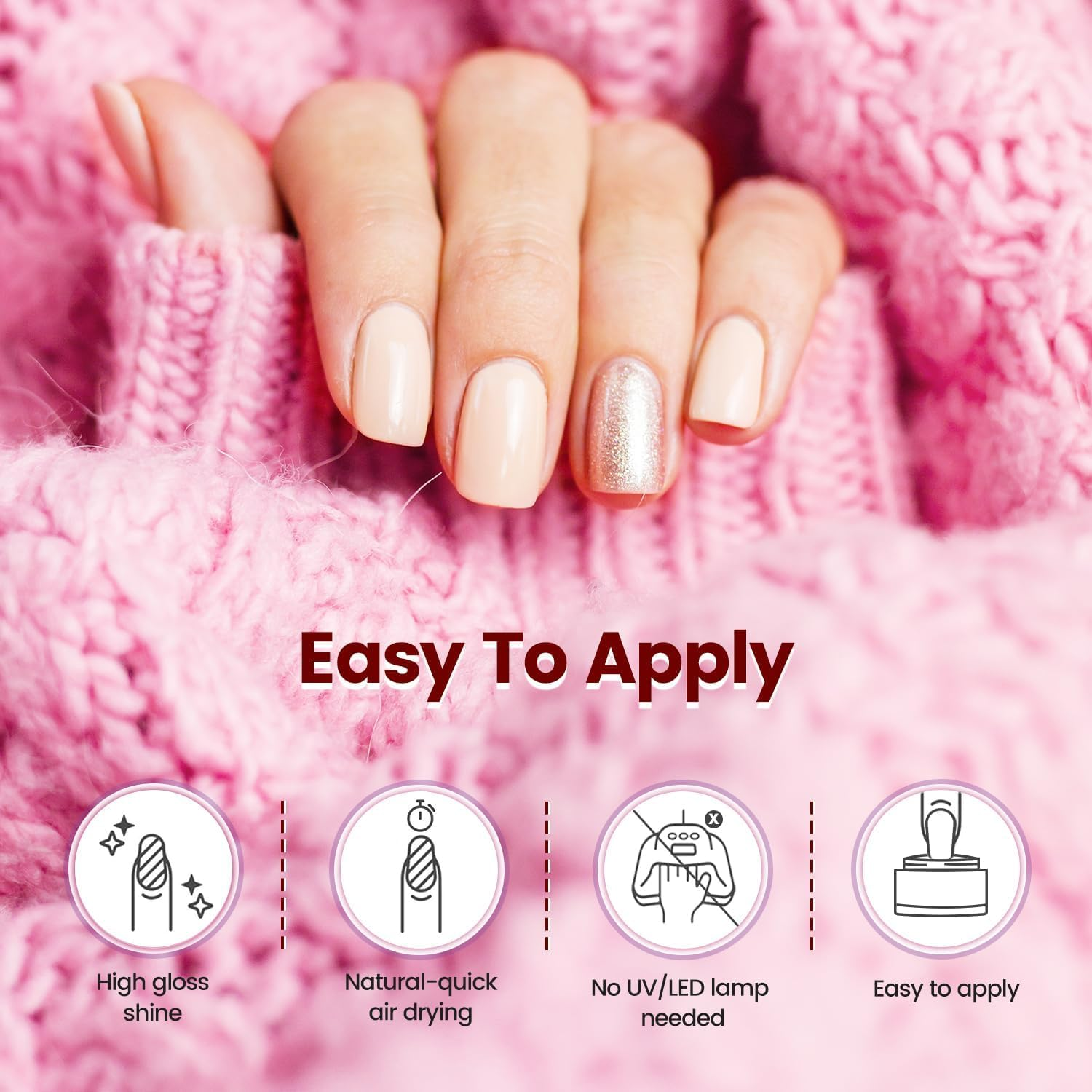 JODSONE 56 Color Dip Nail Powder Starter Kit 60 PCS Blue Red Popular Acrylic Dipping Powder Professional Set with Base Top Coat Activators as Gift for Girls and Women image number 4