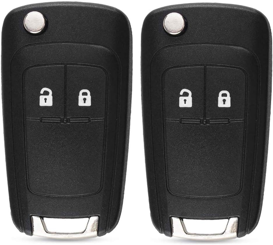 Kelay 2 Button Car Key Shell Remote Control Replacement Compatible for Opel Buick Astra Insignia Vectra Chevrolet Cruze Spark Captiva Orlando Black 2 Pieces image number 5