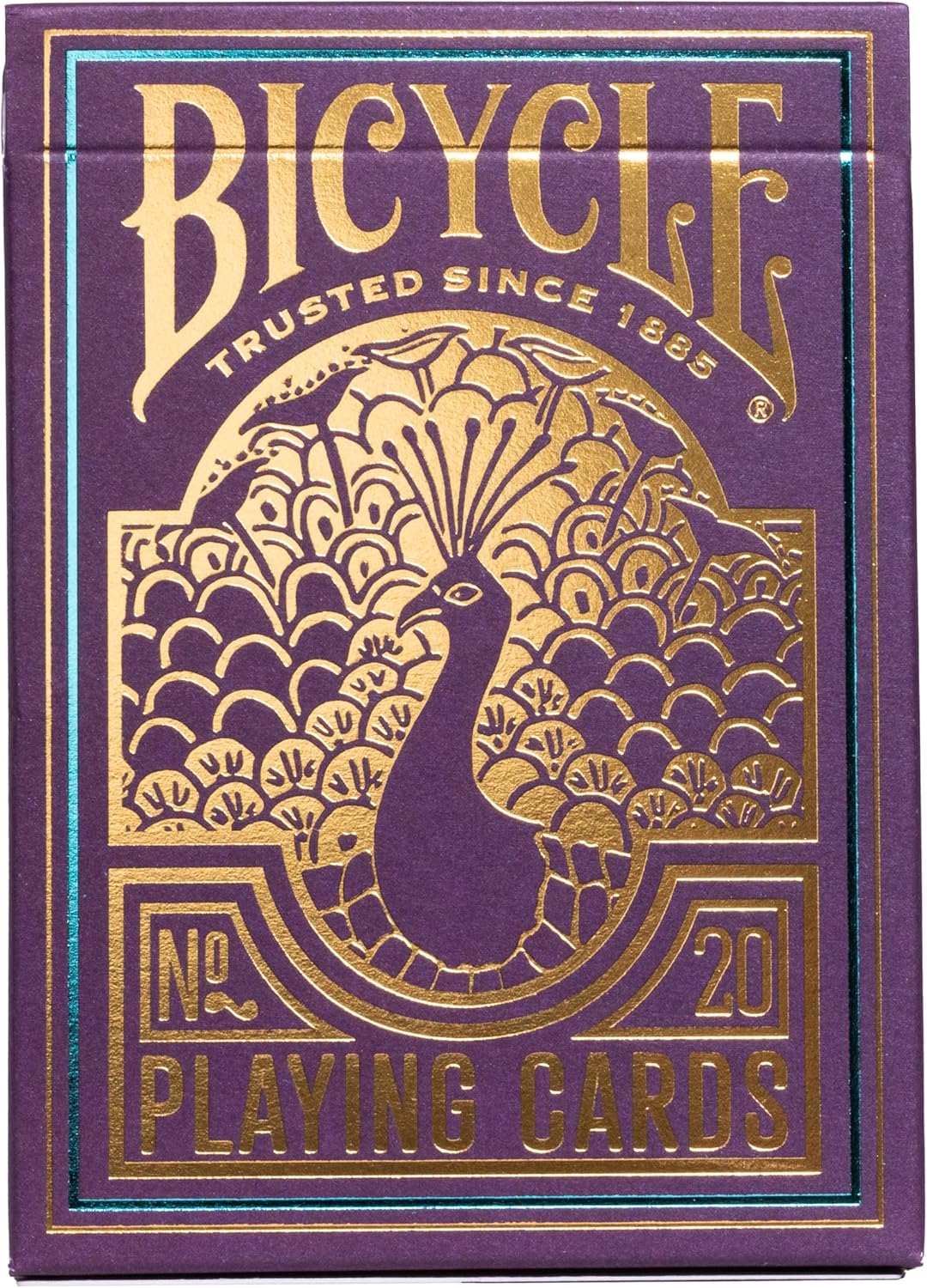 The United States Playing Card Co Bicycle Peacock Playing Cards, Purple image number 3
