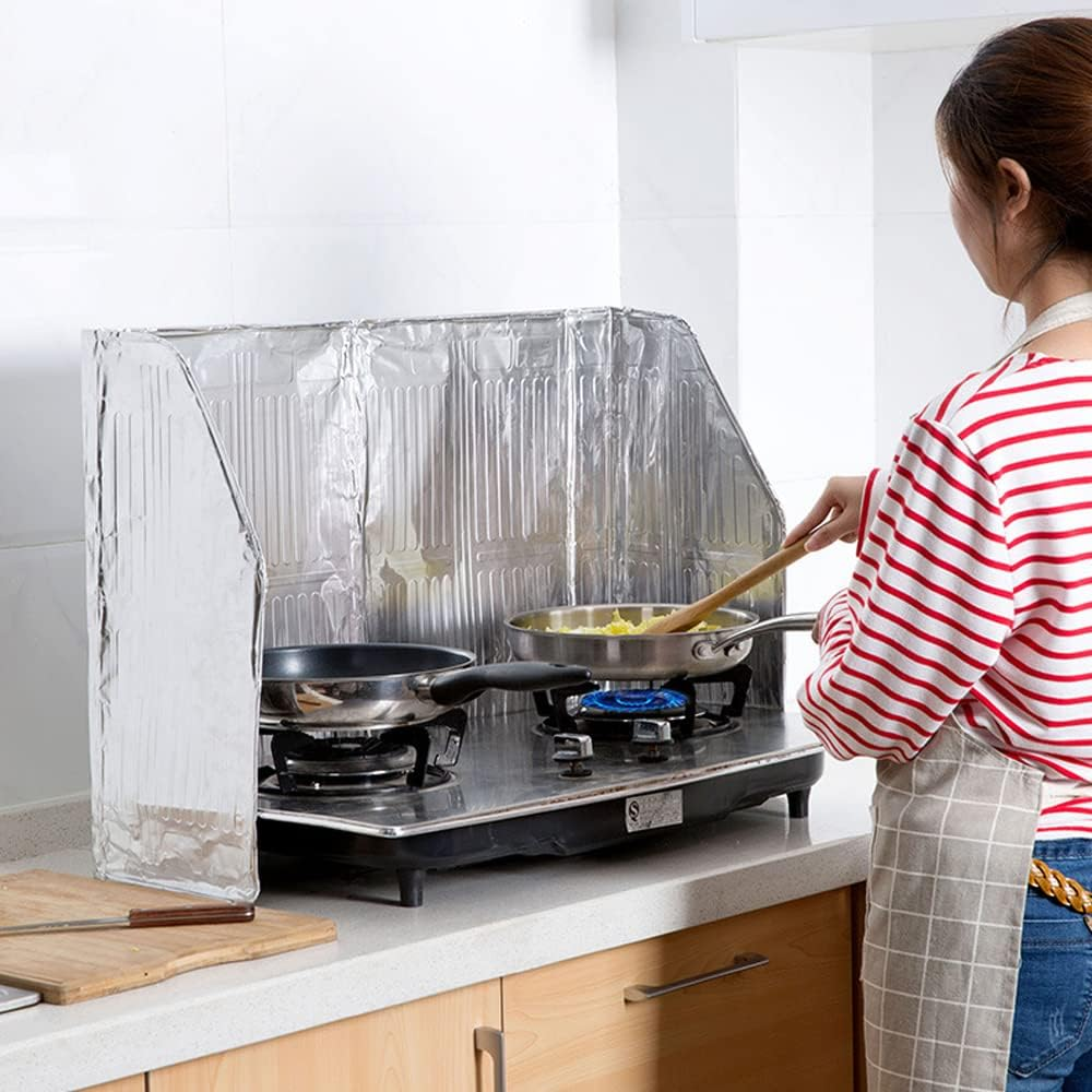 Kitchen Screen Cover Cooking Shield Splash Guard Frying Foil Oil anti Splatter image number 1