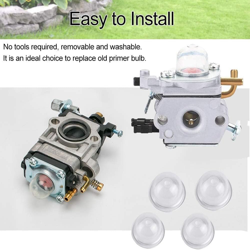 Clear Fuel Pump Carburetor Primer Bulb Cups, 20 Pack 2 Sizes Lawn Mower Replacement Parts Pump Bulb,Carburettor Pump Primer Bulbs