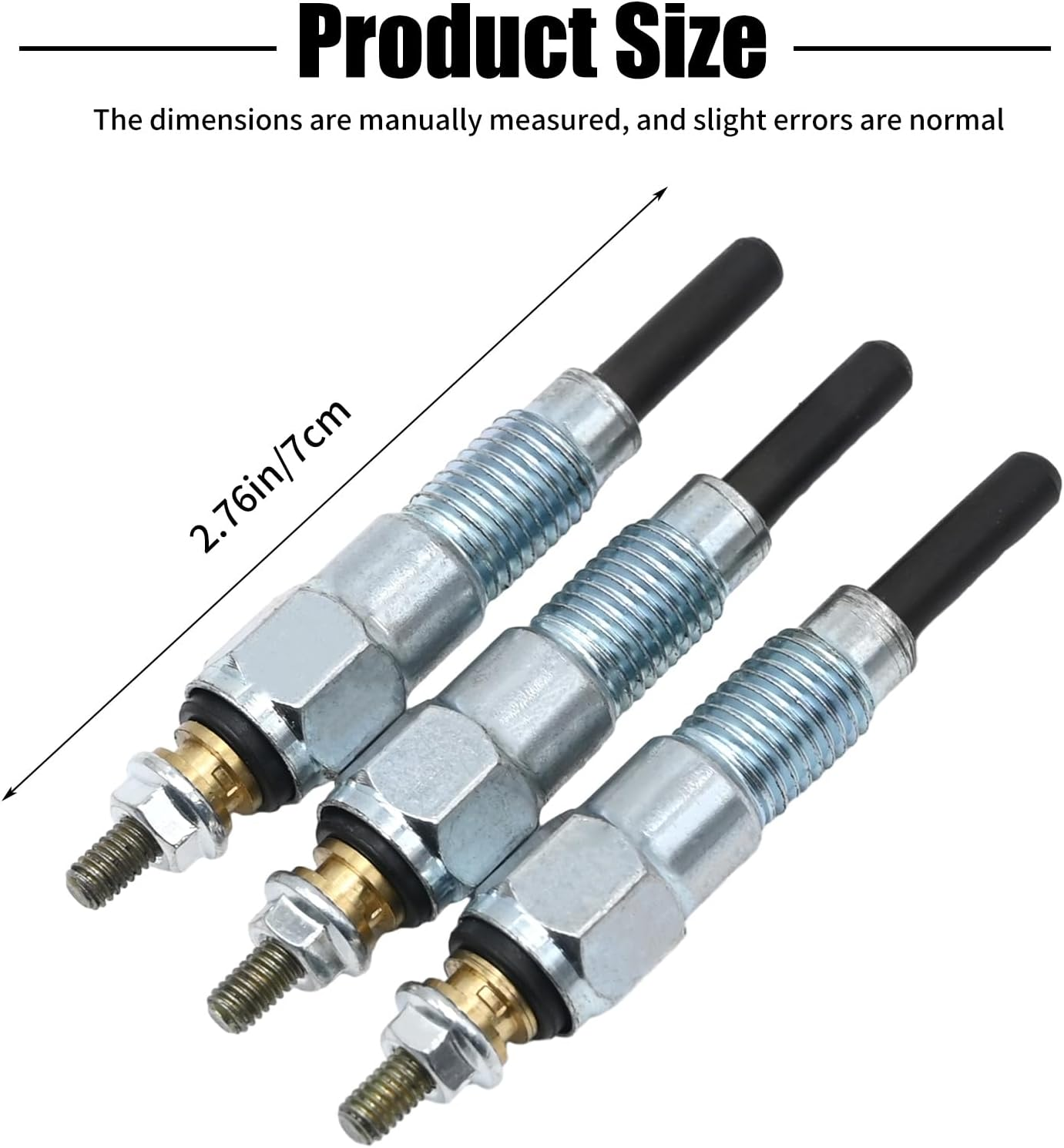 MDEOOSKY 3 Pcs Glow Plugs Replacement for John Deere X495 X595 X740 X744 X748 X749 X750 X754 X758 1435 1023E 1025R 1026R 2025R 2026R 2305 2320 2030A 850D 855D, M811937 MIU802457 image number 4