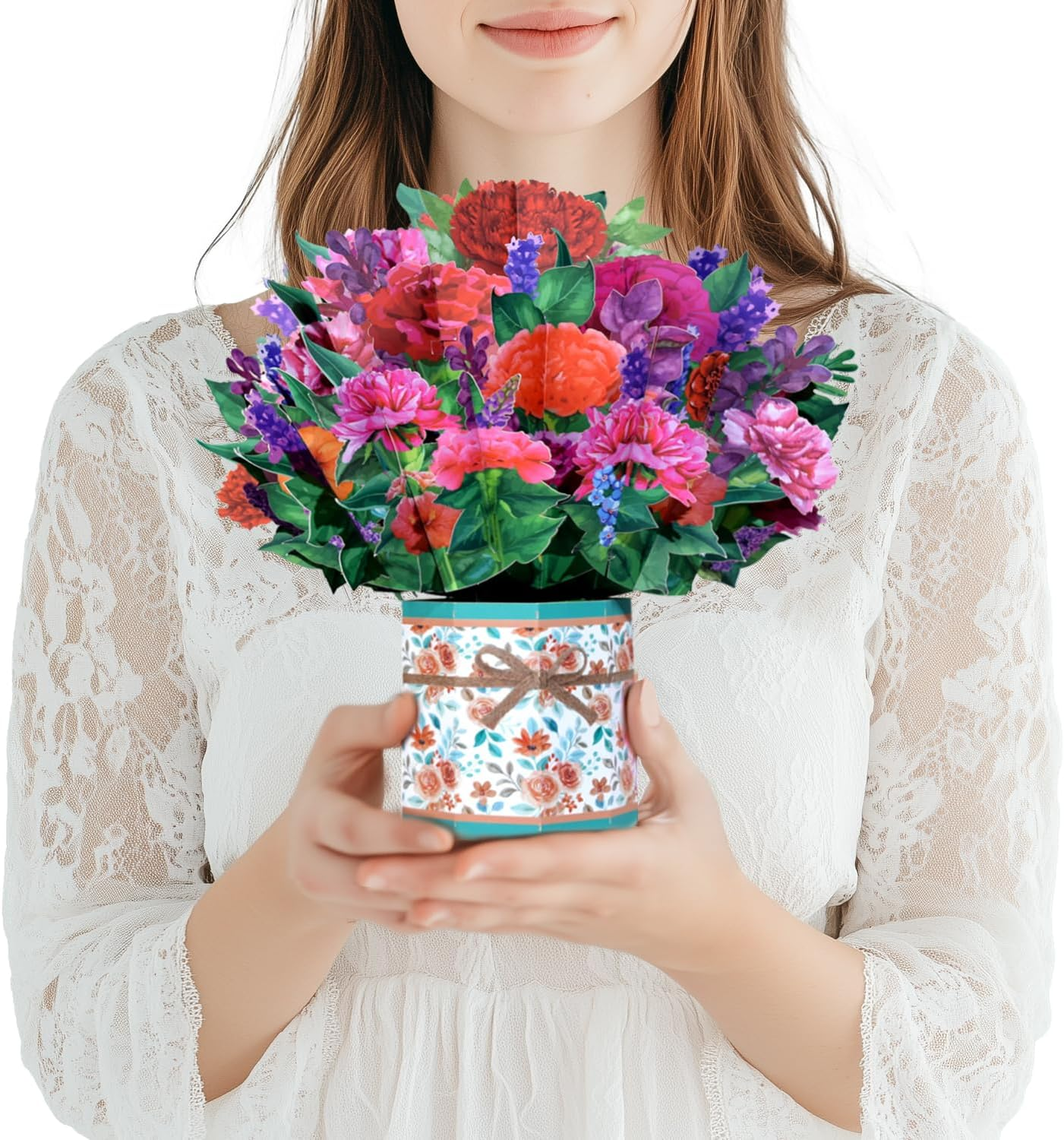 Magic Ants Happy Mothers Day Card, 3D Sunflowers Flower Bouquet Pop up Card, 3D Mothers Day Greeting Cards, Card for Mom Wife, Birthday Card for Women