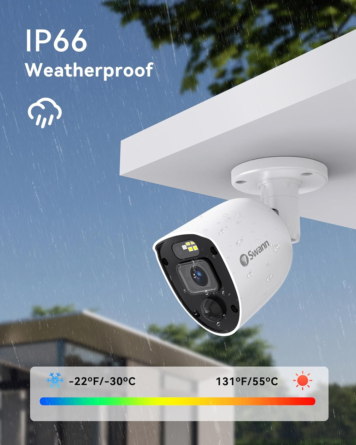 Swann Enforcer 8 Channel 8 Camera DVR Security Camera System with 1TB HDD, 1080P HD Video, Indoor or Outdoor Wired Surveillance CCTV, Colour Night Vision, Heat Motion Detection, LED Lights, 846808 image number 2