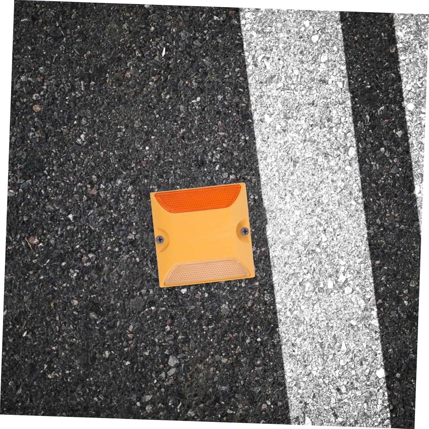 4Pcs Reflective Road Studs Ground Markers for Driveways Parking Lots and Enhanced Night Safety with High Reflectivity Easy Installation and Eye Catching Colors image number 6