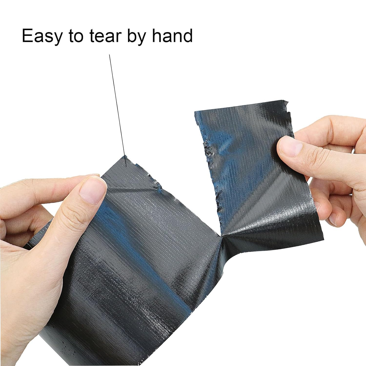 Heavy Duty Black Duct Tape, Multi-Use Easy Tear Gaffer Waterproof Cloth Tape for Repairing, Maintenance and Industrial Use, 3.94 Inch X 32.8Yards, 7.5Mil Thick, 1 Roll, BOMEI PACK image number 6