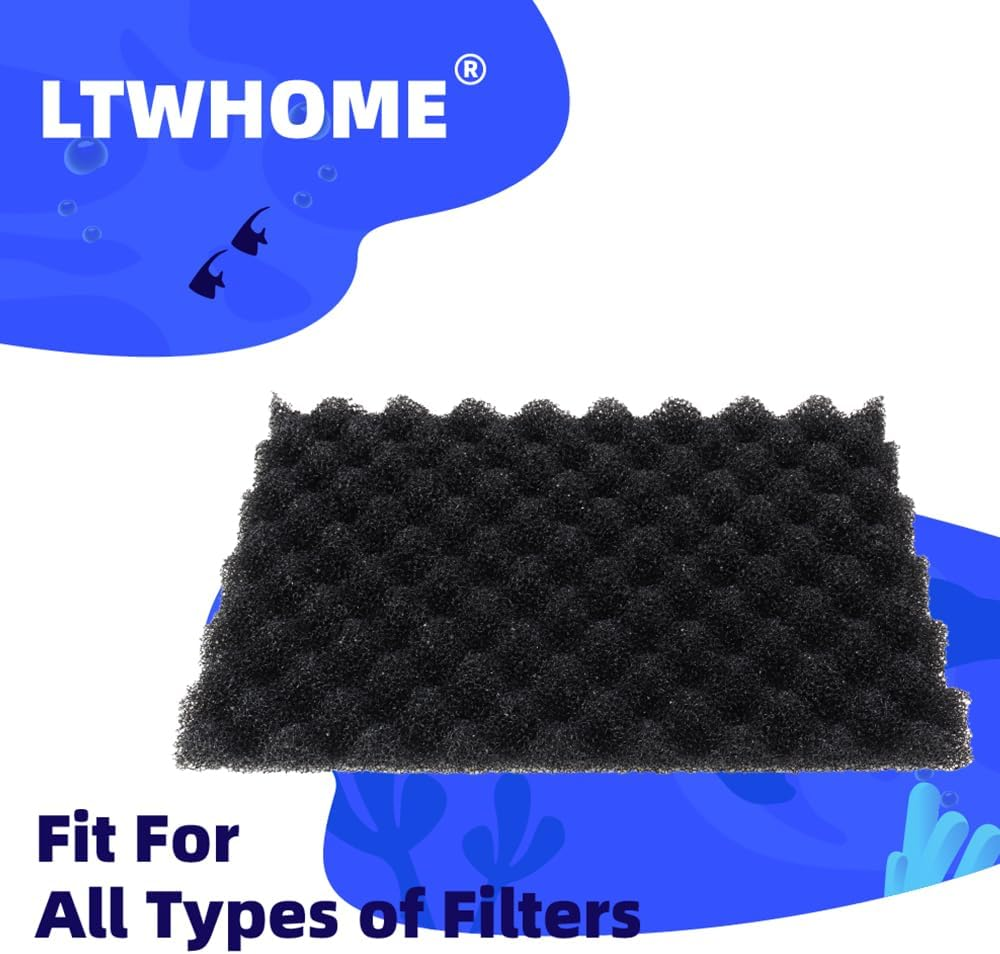 LTWHOME Fish Pond Foam Filter Sponge Set 430Mm X 280Mm 3 Grade Media (Pack of 3 Sets) image number 2