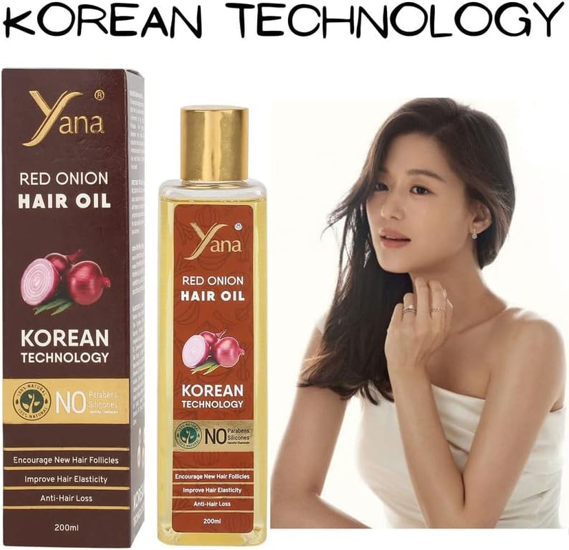 Red Onion Hair Oil for Long Hair Men by Korean Technology image number 5