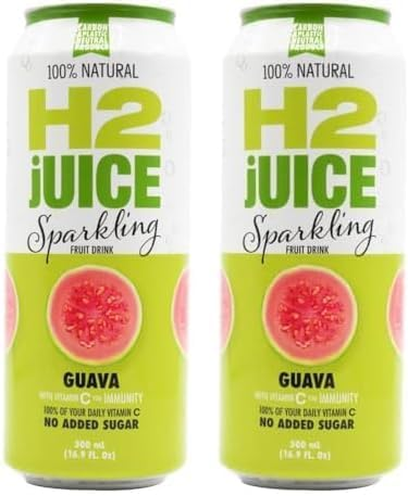 H2Juice Guava Sparkling Fruit Drink, 500 Ml image number 1