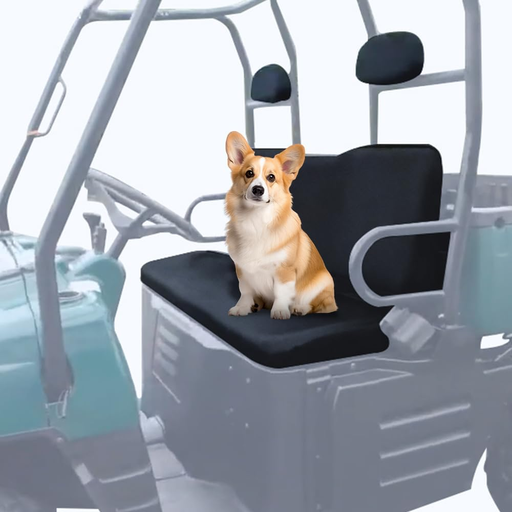 UTV Ranger Seat Covers, Black Waterproof Front Bench Seat Cover Compatible with Polaris Ranger 500/700/800 2002-2008 image number 1