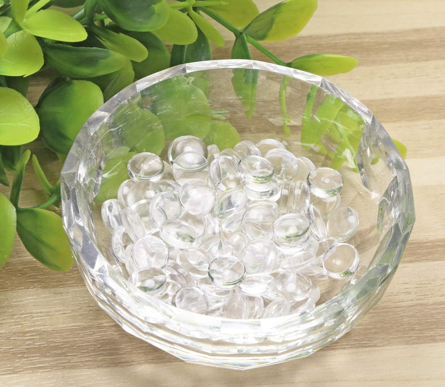 Shapenty Clear round Glass Dome Tiles Cabochons Charms Bulk Small Flat Back Imitation Gemstone for Cameo Photo Pendant Necklace Bracelet Earring Ring Keychain DIY Craft Jewelry Making,100Pcs (8 MM), Glass, Glass image number 4