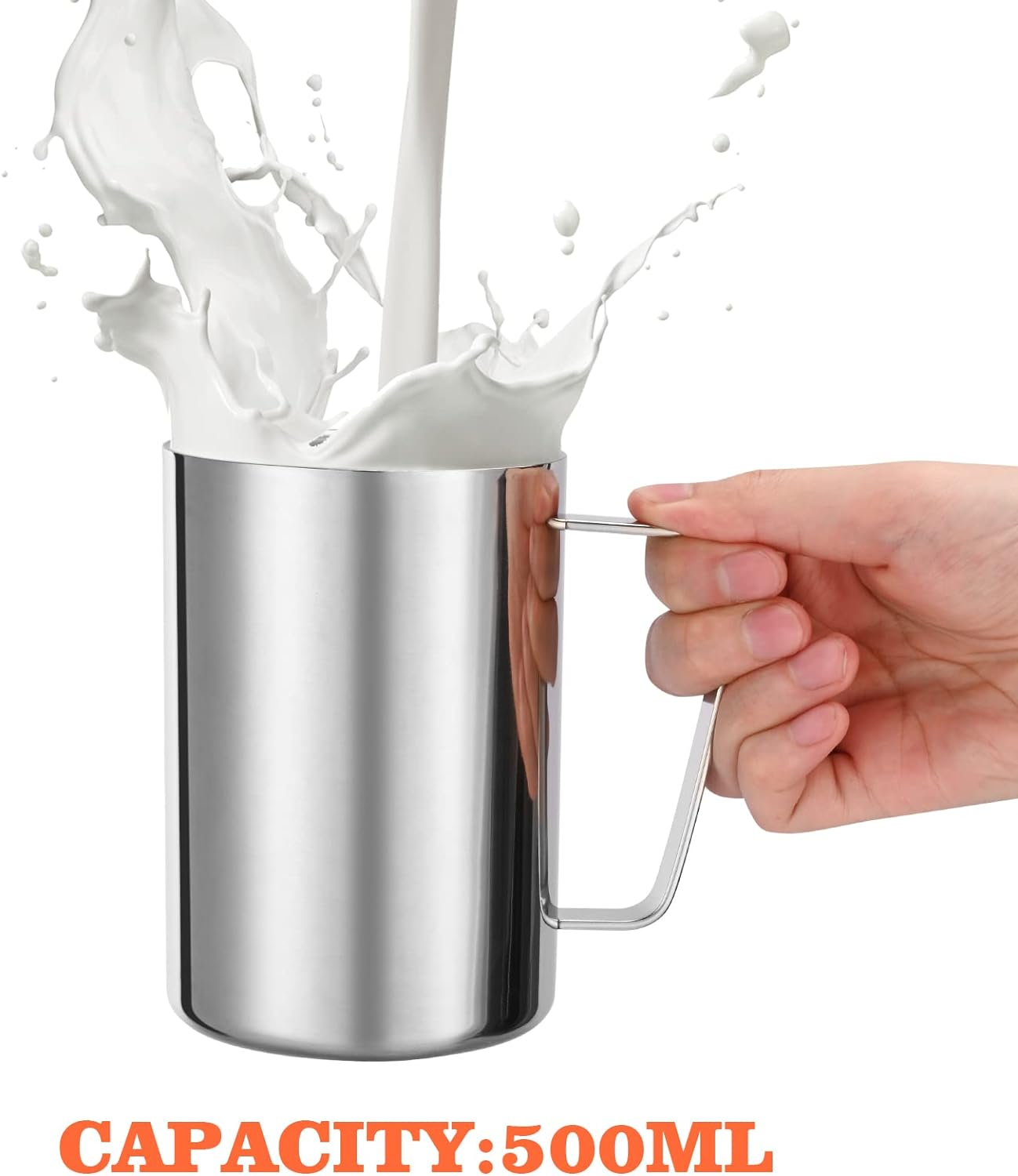 2 Packs 500Ml Stainless Steel Double Wall Mug,Travel Camping Mug,Suitable for Coffee, Milk,Juice,Tea and Other Cold or Hot Drinks image number 1